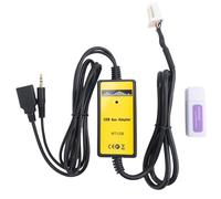 Asyduey 6 + 6PIN Radio numerique USB de Voiture d'interface MP3 Adaptateur de changeur de CD avec Entree auxiliaire 3,5 mm pour Serie