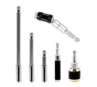Asyduey 6 Pcs Flexible Magnétique Pivotant Bit Tip Holder Bar Set Mandrin Adaptateur Extender Impact Driver
