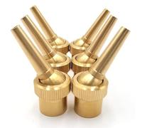 Asyduey 6 Pièces 1/2 Pouce DN15 Buse de en Laiton Tête de Pulvérisation D'Eau à Jet de Direction Réglable pour une Utilisation en Aménagement Paysager