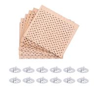 Asyduey 6 Pièces 2,75 X 2,36 Pouces Mèches de Bougie en Bois pour la Fabrication de Bougies à Bricoler Soi-Même, Mèches en Bois Artisanales pour la Fabrication de Bougies Mèche en Bois