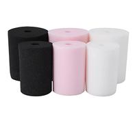 Asyduey 6 PièCes SéRies Inserts de Gobelet en Mousse pour Retourneur de Tasse pour Gobelet en PVC de 3/4 Pouces de 10 à 40 Onces (Noir/Blanc/Rose)