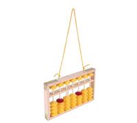 Asyduey 7 Colonne Non-Glissement Pendaison en Bois Boulier Chinois Soroban Outil EDucatif Calculatrice MathéMatique pour ETudiant Professeur