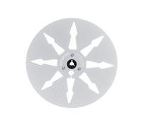 Asyduey 7 Pouces 8 Trou Ouvreur Bobine Vide en Aluminium pour Enregistreurs de Bande Audio Analogiques, Argent
