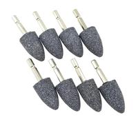 Asyduey 8 Pièces de Meule en Forme de Cône - Pointe de Meulage Montée sur Pierre Abrasive à Tige Hexagonale de 1/4 de Pouce pour Perceuse à Outil Rotatif (25 Mm)