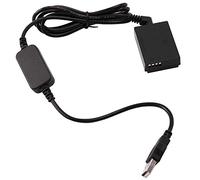 Asyduey Adaptateur de Cordon d'alimentation USB 5 V 2A ACKE12 -E12 + Coupleur CC LP-E12 -E12 pour Appareil Photo NuméRique M M2 M10 M50