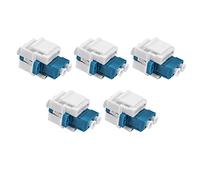 Asyduey Adaptateur Fibre Optique LC LC vers LC Duplex Multimode 10GB F/F Coupleur pour Plaques Murales, Panneaux de Brassage