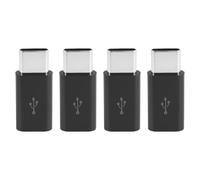 Asyduey Adaptateur Micro-USB vers USB C, Adaptateur de Charge Mini vers Typec, Connecteur de Conversion Adaptateur USB Type C avec RéSistance