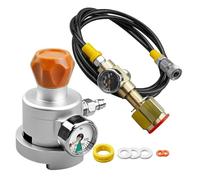 Asyduey Adaptateur Soda Quick Connect pour Terra, Art, Duo, Crystal 3.0, Cylindre de CO2 60L (Rose) et Accessoires pour Machine à Soda avec Réservoir CO2 CGA320 de Grande Taille