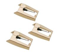 Asyduey Aiguilles de Tourne-Disque 3 Pièces, Remplacement de Stylet D'Aiguilles de Disque Dorées Améliorées pour, Platine Facile à Installer et à Utiliser