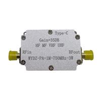 Asyduey Amplificateur à Ondes Courtes 1M-750M 3W HF FM VHF UHF + Boîtier Émetteur FM Carte Amplificateur