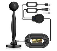 Asyduey Antenne TV Numérique Intérieure/Extérieure 4K/1080P HD Omnidirectionnelle, Portée de Plus de 193 Km, avec Amplificateur.