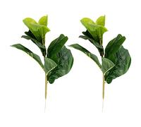 Asyduey Arbre Artificiel de Feuille de Violon 11 Pouces Faux Ficus Lyrata Arbre pour la DéCoration IntéRieure et ExtéRieure de Cour de Mariage à