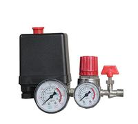Asyduey Assemblage de Pressostat de Compresseur D'Air avec Soupape de Régulation de Pression Commutateur de Commande 15A 240V/AC Compresseur de Soupape de Régulateur D'Air Réglable à Quatre Trous