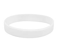Asyduey Bande de la Poignet Bracelet en Silicone en Caoutchouc a la Mode Elastique - Blanc