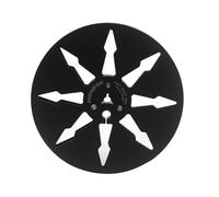 Asyduey Bobine Vide de 7 Pouces avec 8 Trous pour Enregistreurs à Bande en Aluminium pour Enregistreurs Audio Analogiques, Couleur Noire