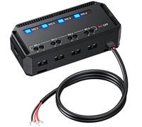 Asyduey Boîte à Fusibles 12 V Universelle 20 A pour Bloc de Moto Automobile, Voyant LED, Support de Fusible Résistant à la Chaleur pour Voiture et Moto
