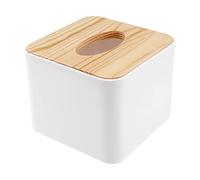 Asyduey BoîTe à Mouchoirs CarréE BoîTe à Mouchoirs avec Couvercle en Bois Mini BoîTe à Mouchoirs en Bois Amovible