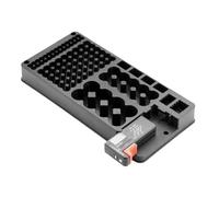 Asyduey Boîte de Rangement pour Piles avec Affichage Numérique et Testeur pour Vérifier Le Niveau de Batterie pour AAA AA CD 9 V