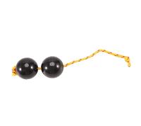 Asyduey Boule Rythmique, Secoueur D'Oeufs Double Gourde Percussion, Instrument Kashaka, Boule Musicale Boule de Tambour, Hochet Shaker, Noir