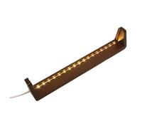 Asyduey Cadre D'Affichage de Base en Forme de U en Bois de 8 Pouces, Cadre en Bois LED, Cadeaux Commémoratifs Personnalisés pour Chat pour la Perte d'un Chat