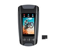 Asyduey Caméra de Cyclisme Multifonctionnelle 4K 60FPS, Étanche à la Pluie, Écran IPS de 2,0 Pouces, Connexion WiFi avec Lampe de Poche LED, de Vélo
