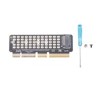 Asyduey Carte Adaptateur M2 NVMe M2 SSD NVME vers PCIE 4.0 X4 Adaptateur de Disque Dur pour Carte Riser Prend en Charge L'Adaptateur MKEY pour Serveur 1U