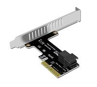 Asyduey Carte Adaptateur Pcie vers SFF 8643 4X/8X Carte D'Extension PCIe en Plastique Carte de Port U.2 pour Convertisseur Nvme SSD Carte D'Extension de Disque Dur pour Ordinateur de Bureau