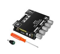 Asyduey Carte Amplificateur Audio Bluetooth 50W×2+100W 2.1 Canaux avec Contrôle des Aigus et des Basses pour Enceintes DIY Home Cinéma