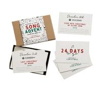 Asyduey Cartes de Calendrier de L' de Noël 24 Pièces Ensemble de Cartes de Calendrier de Compte à Rebours de Noël Carte de Vœux de 24 Jours Commémorer B Installation Facile