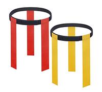 Asyduey Ceinture D'Entraînement de Match de Football avec Drapeau Ceinture de Football Réglable Sangle de Taille avec Étiquette de Drapeau de Rugby