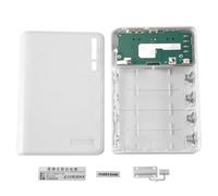 Asyduey Chargeur USB Portable 5V 2A 18650 BoîTe de Batterie de Banque d'alimentation pour Smartphone Iphone6 Couleur: Blanc