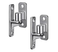 Asyduey Charnières de Portail en Acier Inoxydable, Lot de 2 Charnières de Portail à Mural pour Portails de Ferme, avec Pièces de Clôture à Mailles Losangées Non Soudées 5/8 Pouces