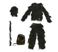 Asyduey Combinaison 5 en 1, VêTements de Chasse en Plein Air Camouflage 3D Comprenant Une Veste, Un Pantalon, Une Capuche, Un Sac de Transport pour Adultes, Enfants et Jeunes