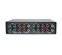 Asyduey Commutateur de Composants RVB SéLecteur 5 3 Voies YPBPR Commutateur de Composants de Câble Commutateur AV pour PS2 Lecteur DVD TV