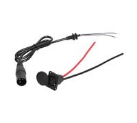 Asyduey Connecteur de Charge 3 Broches Mâle/pour Vélo Électrique, Câble D'Interface en PVC pour Scooter Électrique
