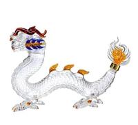 Asyduey DÉCANTEUR de Whisky Verre Artistique, Statue de Dragon Oriental, Bouteille de Vin Fait à la Main pour Le Réglage de la Table de Festival