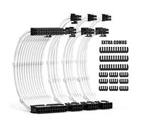 Asyduey D'Extensions de Câble PSU 30CM avec Câble de Puissance D'Extension de Peignes de Câble 24Pin 8Pin (4 + 4) 8Pin (6P + 2P) pour la Puissance ATX