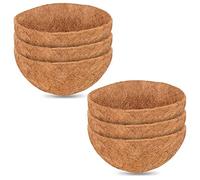 Asyduey Doublures de Noix de de 14 Pouces Doublures de Jardinière de Panier de Noix de pour Jardinières, Doublures de Rechange de de Panier de Naturel pour Jardinières Suspendues F