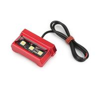 Asyduey Éclairage de Plaque D'Immatriculation de Moto à LED Lampe Décorative Feu Universel en Alliage D'Aluminium Support de Plaque D'Immatriculation Lumière B