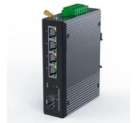 Asyduey Émetteur-Récepteur de Commutateur Ethernet Commutateur Ethernet Industriel PoE Gigabit Rail Din à 5 Ports, Commutateur à 4 Ports avec SFP 10/100/1000Mbps IP40 Sortie 48V Non Gérée