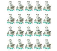 Asyduey Encodeur Rotatif 360 Degrés EC11 avec Bouton-Poussoir 5 Broches 20 Positions 20 Impulsions Code pour Switch Poignée Potentiomètre Numérique 20 mm