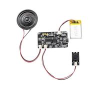 Asyduey Enregistrement Carte de Voeux 8M Mouvement Boîte Vacances Noël Carte d'anniversaire Couverture Musicale Mur Téléchargement MP3 Module Vocal