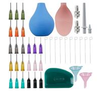 Asyduey Ensemble D'Applicateurs de Précision pour Poterie, Outils de Poterie, Embouts de Précision, Applicateurs, Bouteilles de Remorque pour Glaçage de Poterie