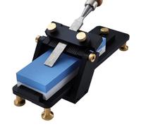 Asyduey Ensemble de Combinaison de Taille-Crayon : Aiguiseur Support D'Aiguisage Aiguiseur D'Angle Fixe Ciseau de Bûcheron avec Meule
