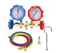 Asyduey Ensemble de Jauges de Collecteur de Diagnostic AC à 3 Voies R410A, Pièces de Rechange, Accessoires pour le Chargement Du Fréon, Convient à la Jauge de Collecteur de Réfrigération R-404A R-134A
