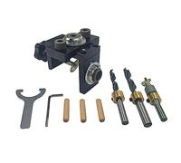 Asyduey Ensemble de Localisateur de Poinçons pour Meubles Sans Table de Serrage Outil à Tenon Rond en Bois