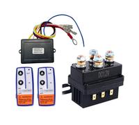 Asyduey Ensemble de Relais de Treuil 12 V 500 A 4450 avec 2 Télécommandes + Contrôleur + Ensemble de Relais