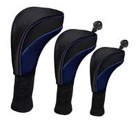 Asyduey Ensemble de TêTes de Club de Golf Housse de Club en Bois Tissu en Respirante 1/3/5/ Cap Cover Cap Set Golf Parts