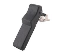 Asyduey Flexible Serrure De Loquet De Porte, 3,8 Pouces, Caoutchouc De Remplacement Noir, Excentré, Centre C7-10