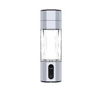 Asyduey Générateur D'Hydrogène par Électrolyse PEM Affichage 8000PPB Bouteille d'eau D'Hydrogène Rechargeable Portable Facile à Installer Facile à Utiliser Argent Blanc